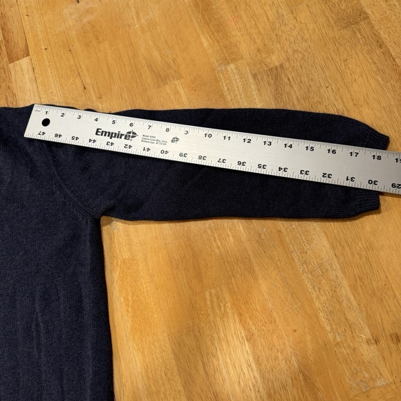 Eddie Bauer Floral Embroidered Navy Blue Button-Up Cardigan L Cottagecore Boho - Picture 13 of 14